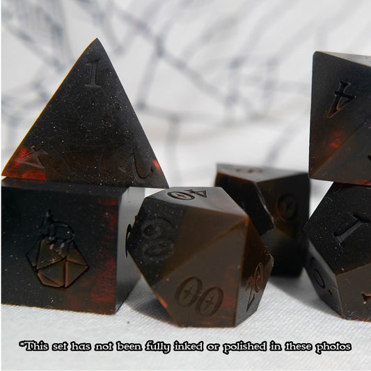Bloodstained Shadows Sharp-Edge Dice Set