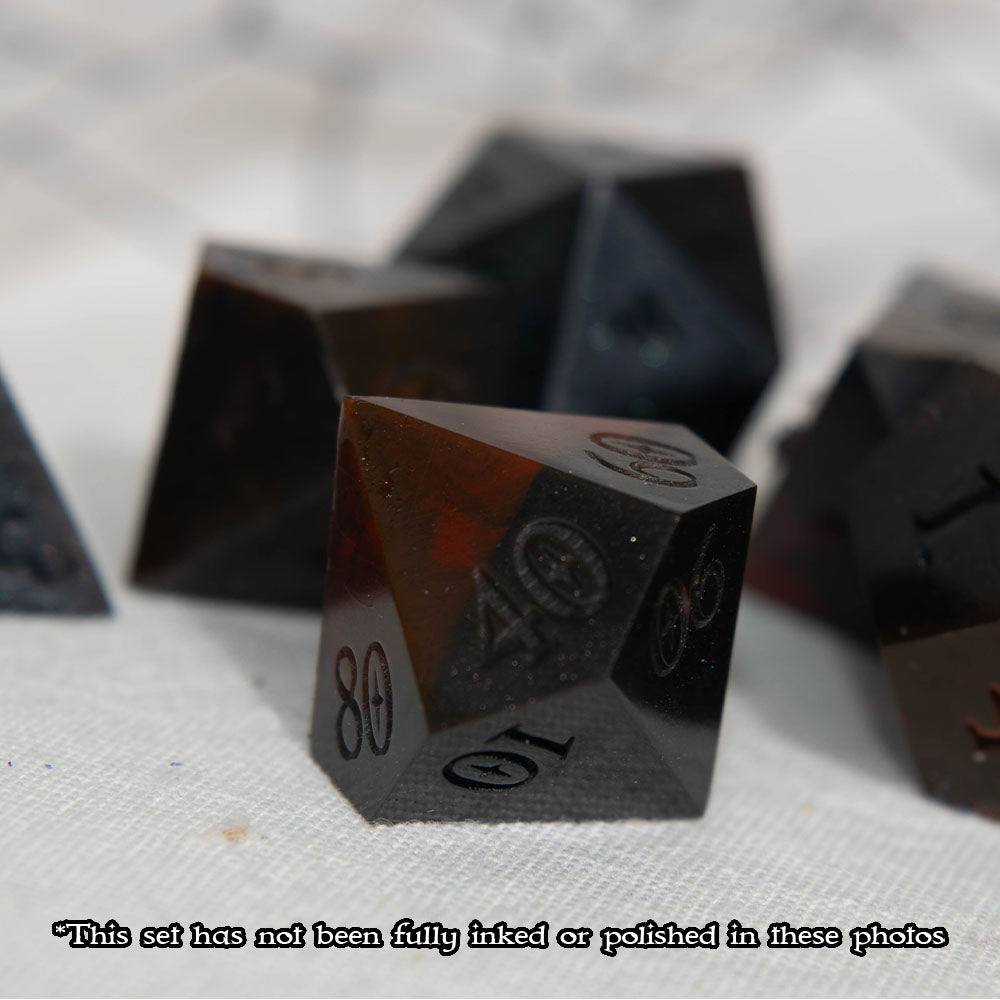 Bloodstained Shadows Sharp-Edge Dice Set