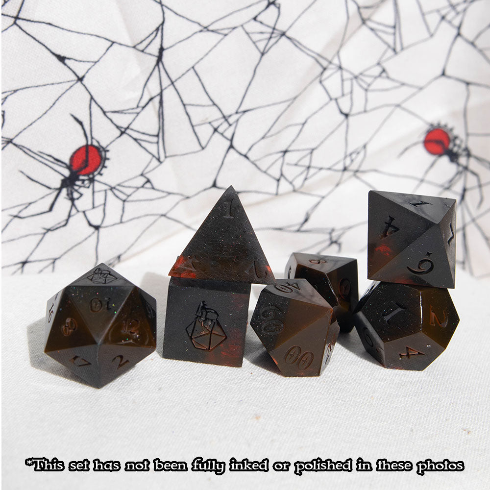 Bloodstained Shadows Sharp-Edge Dice Set