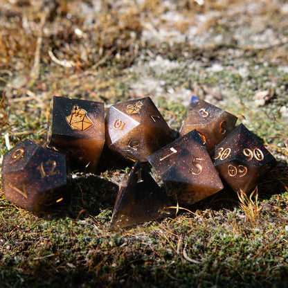 Earthen Sharp-Edge Dice Set